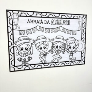 PAINEL PARA COLORIR FESTA JUNINA
