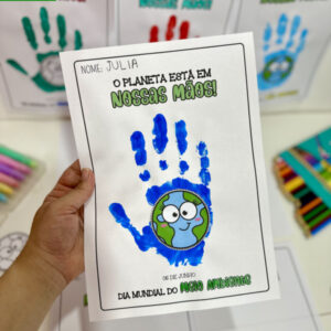 ATIVIDADE CARIMBO DE MÃO - MEIO AMBIENTE