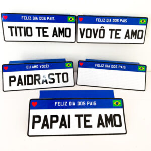 CAIXA PLACA DIA DOS PAIS