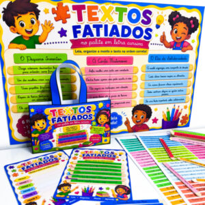 TEXTOS FATIADOS NO PALITO - LETRA CURSIVA