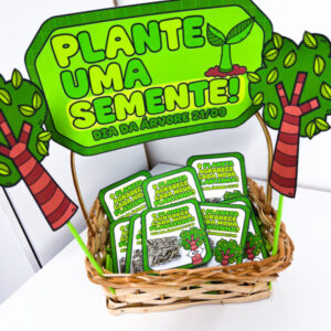 CESTA DE LEMBRANCINHA DIA DA ÁRVORE