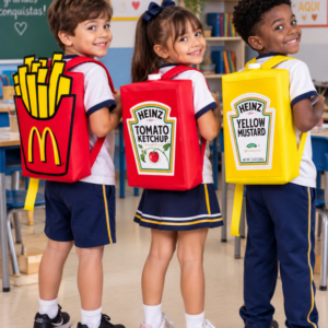 KIT MOCHILAS MALUCA - FAST FOOD